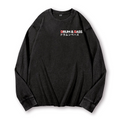 Drum and Bass Vintage Washed Cotton Back Art Long-sleeve T-shirt