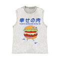 Tokyo Burger Run 86 Pure Cotton Wash-Dyed Sleeveless Tank Top