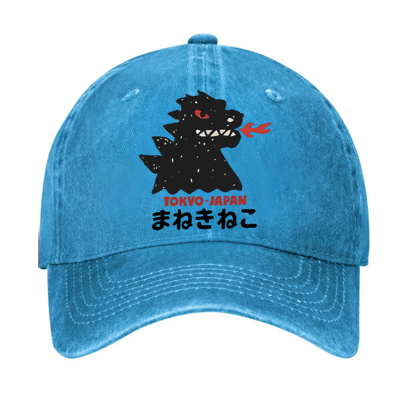 Kaiju Monster Tokyo Japan Vintage Cotton Cap