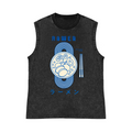 Ramen Pure Cotton Wash-Dyed Sleeveless Tank Top