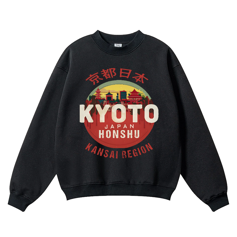 Kyoto Kansai Vintage Cotton Blend Crewneck Sweatshirt