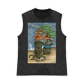 Bonsai Pure Cotton Wash-Dyed Sleeveless Tank Top