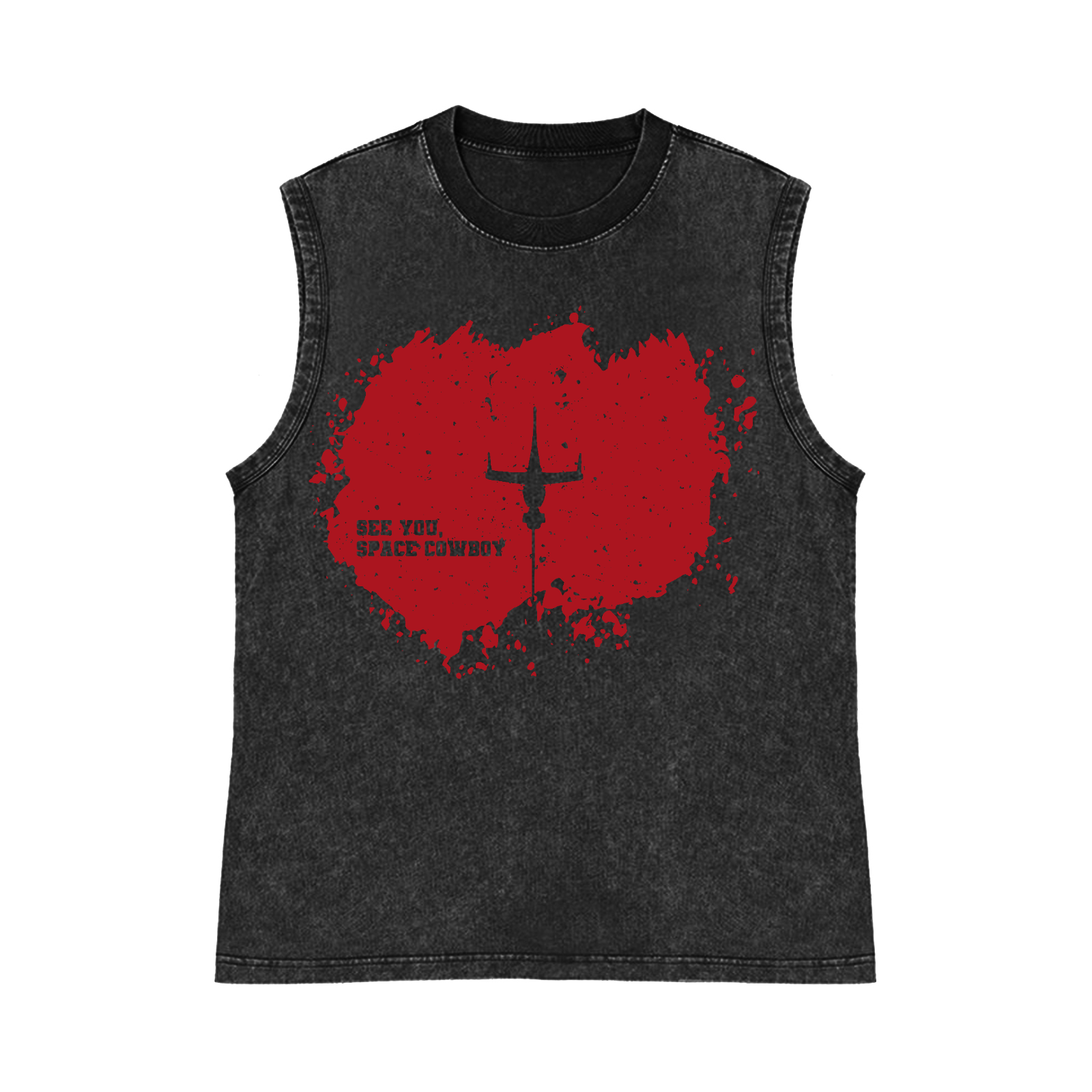 Cowboy Bebop Pure Cotton Wash-Dyed Sleeveless Tank Top