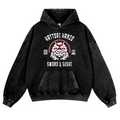 Hattori Hanzo Komainu Vintage Washed Thick Cotton Hoodie