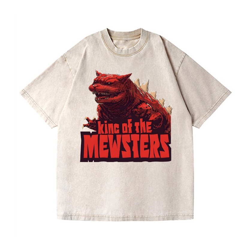 Catzilla Cat Kaiju Vintage Wash Japanese Design T-Shirt