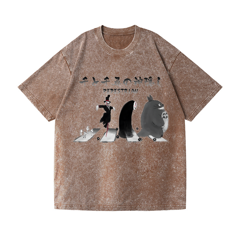 Ghibli Totoro No Face Kaonashi Vintage Wash Japanese Design T-Shirt