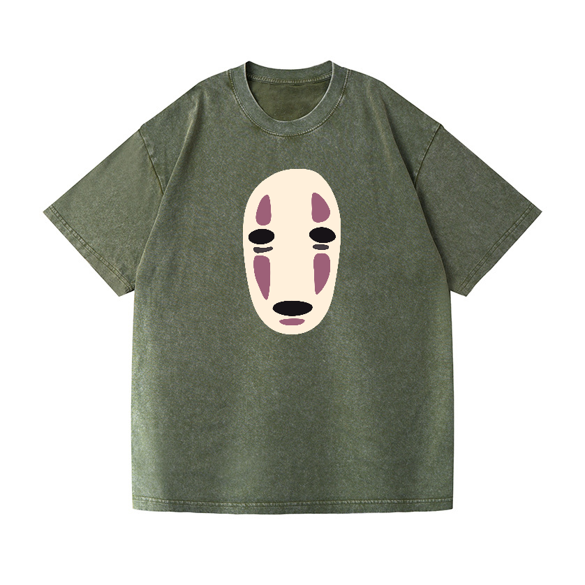 Ghibli No Face Kaonashi Vintage Wash Japanese Design T-Shirt