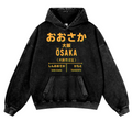 Osaka Vintage Washed Thick Cotton Hoodie