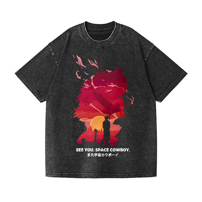 Cowboy Bebop Vintage Wash Japanese Design T-Shirt