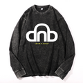 Vintage Cotton Wash Crewneck Long-Sleeve T-Shirt