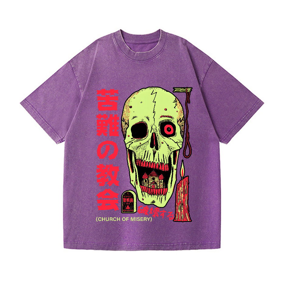 Church of Misery Vintage Wash Japanese Design T-Shirt