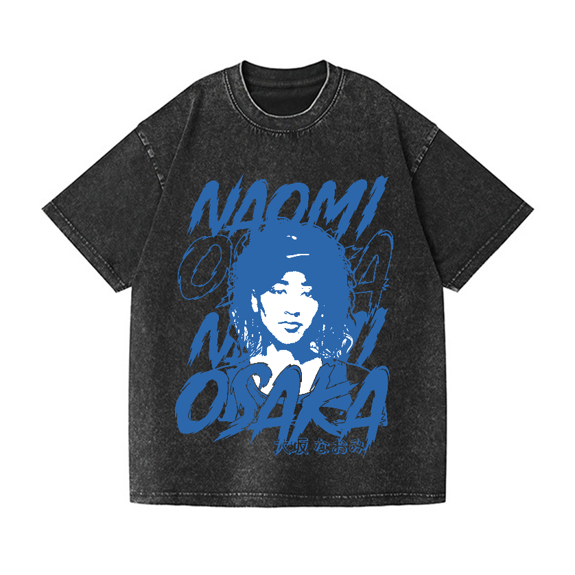 Naomi Osaka Vintage Wash Japanese Design T-Shirt