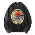 Vintage Cotton Wash Crewneck Long-Sleeve T-Shirt