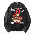 Hero Ramen Vintage Cotton Wash Long-sleeve T-shirt