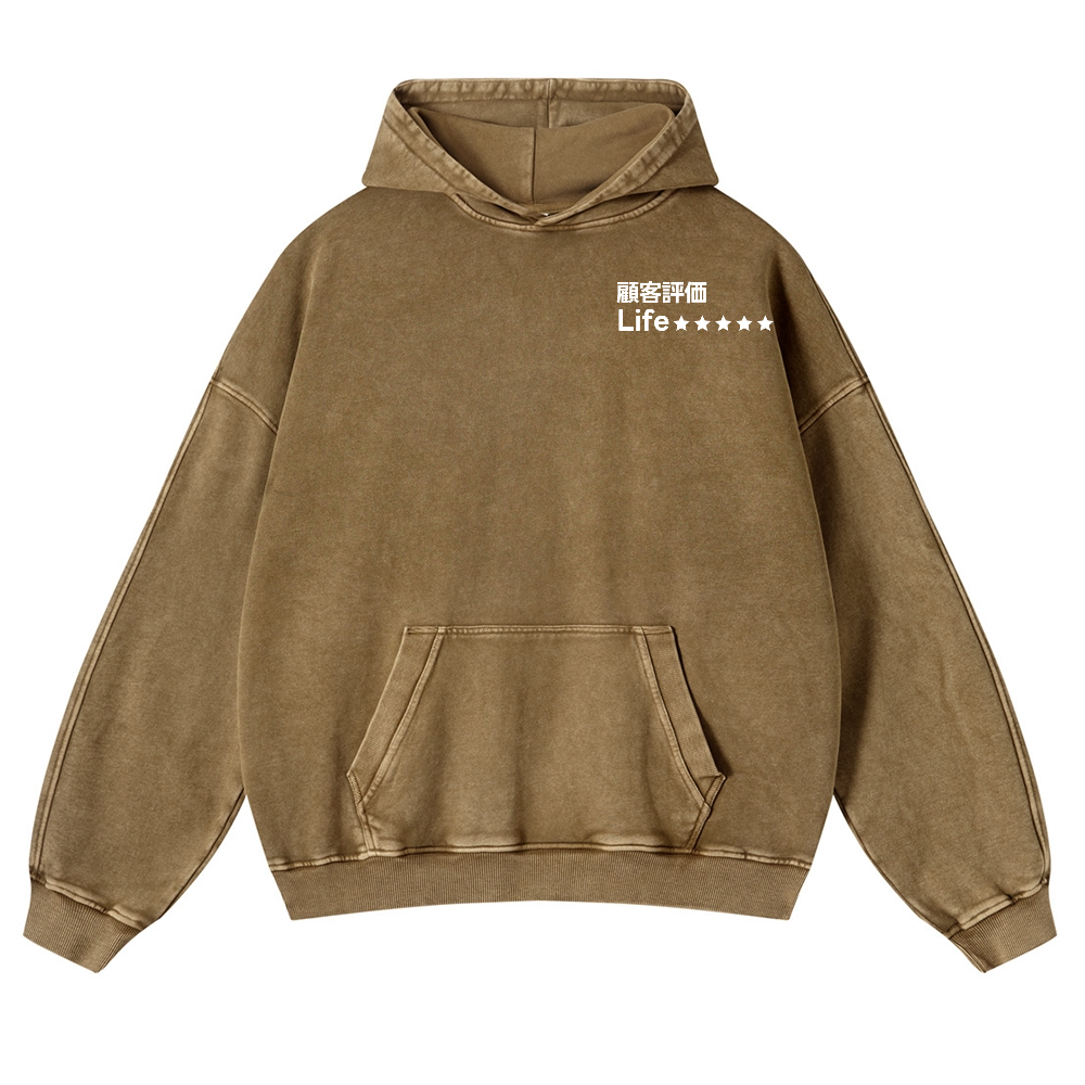 Life Vintage Washed Cotton Back Art Hoodie