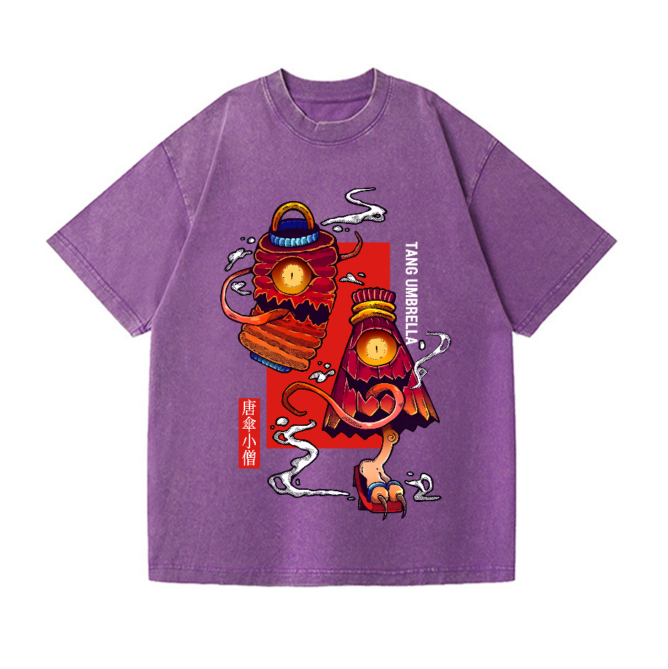 Karakasa & Bura-Bura Vintage Wash Japanese Design T-Shirt