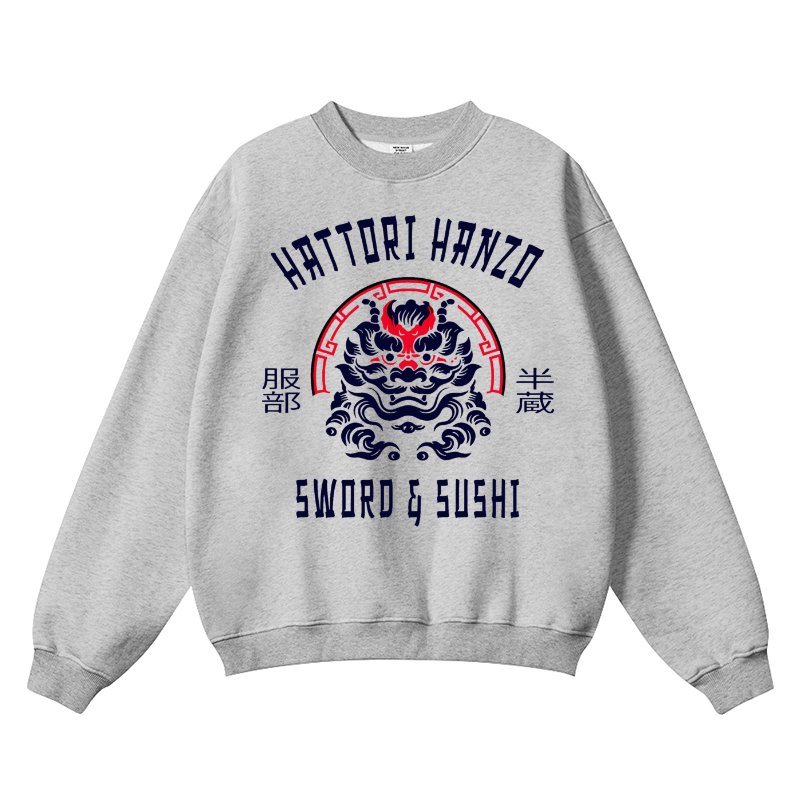 Hattori Hanzo Vintage Cotton Blend Crewneck Sweatshirt