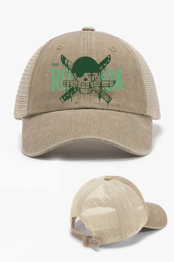One Piece Roronoa Zoro Vintage Cotton Breathable Hat