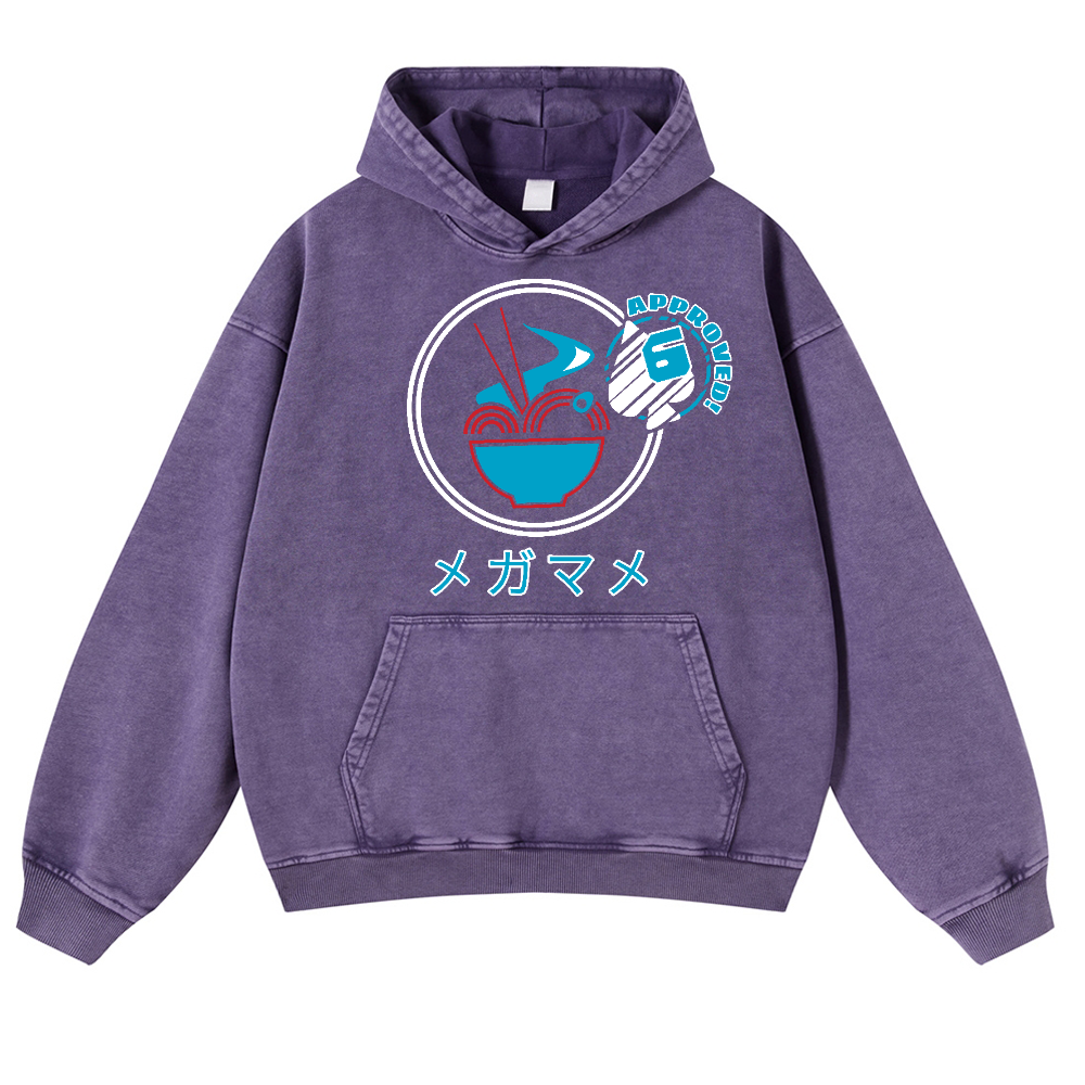 Ramen Vintage Washed Thick Cotton Hoodie