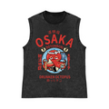 Osaka Dotonbori Drunken Octopus Pure Cotton Wash-Dyed Sleeveless Tank Top