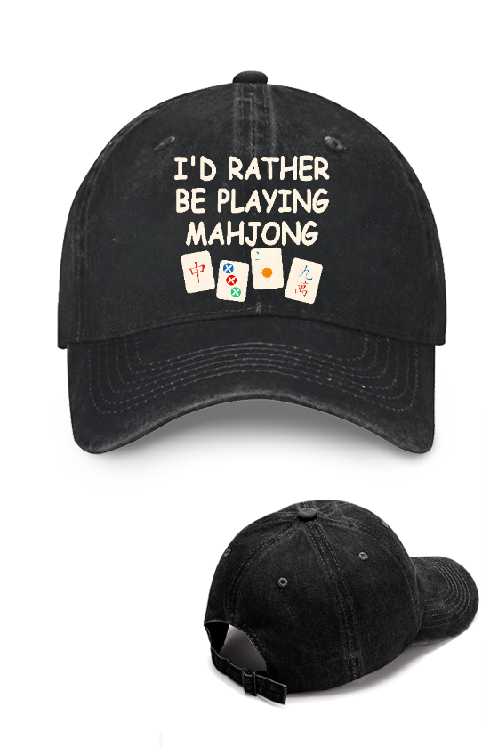 Mahjong Vintage Cotton Cap