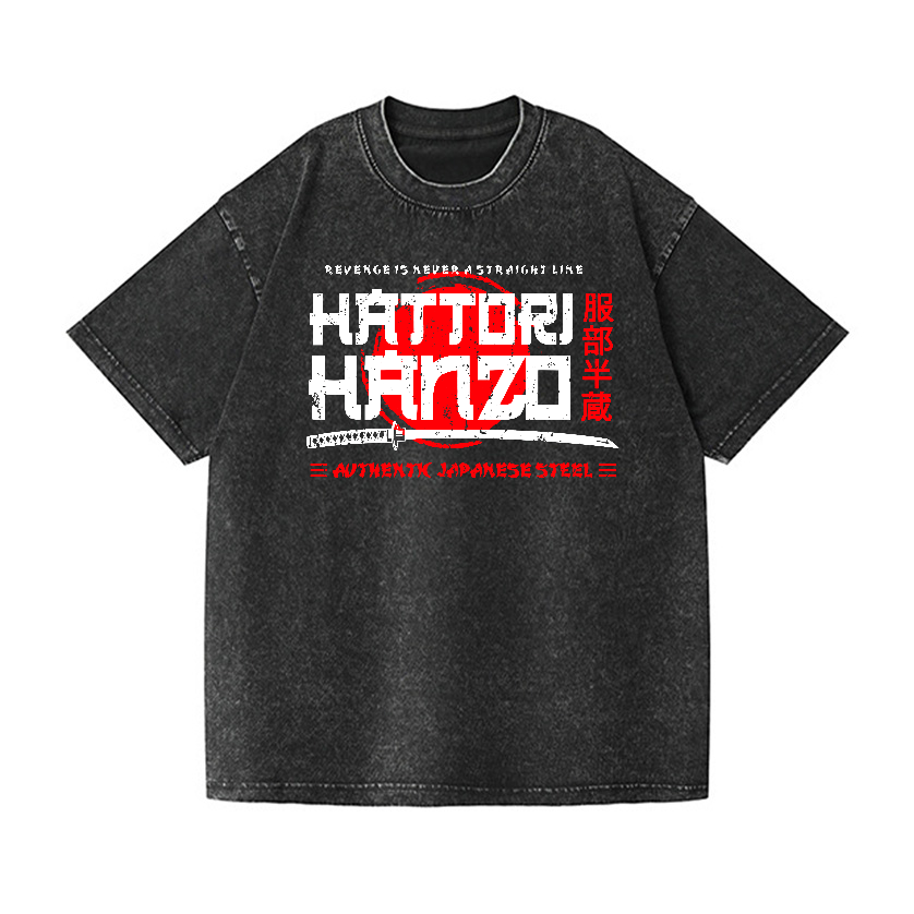 Okinawa Hattori Hanzo Vintage Wash Japanese Design T-Shirt