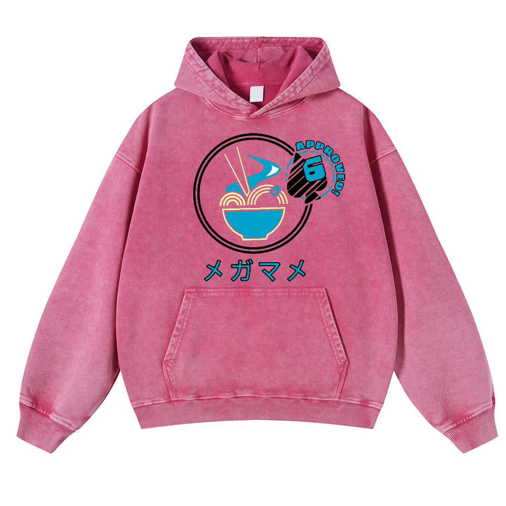 Ramen Vintage Washed Thick Cotton Hoodie