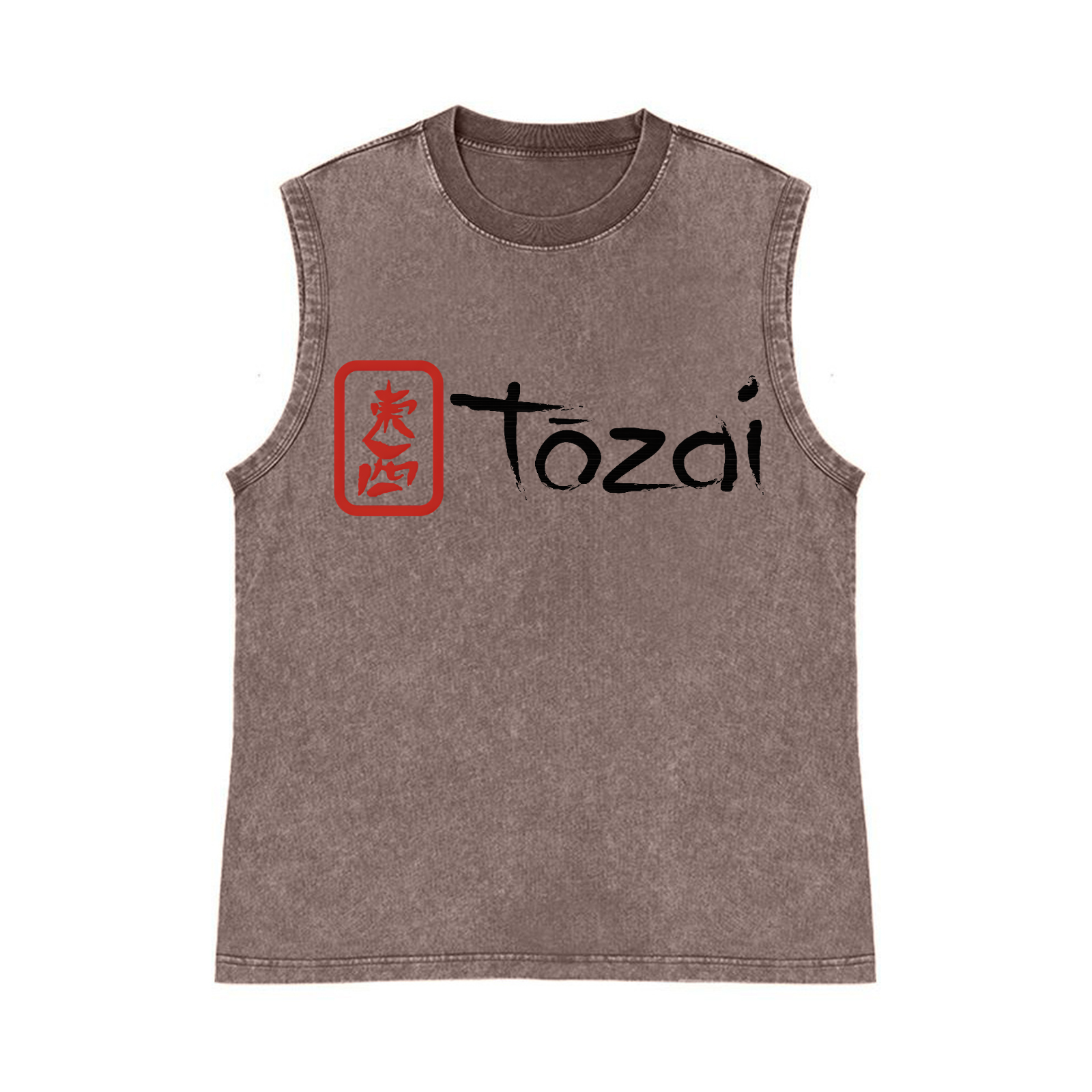 Tozai Sake Pure Cotton Wash-Dyed Sleeveless Tank Top