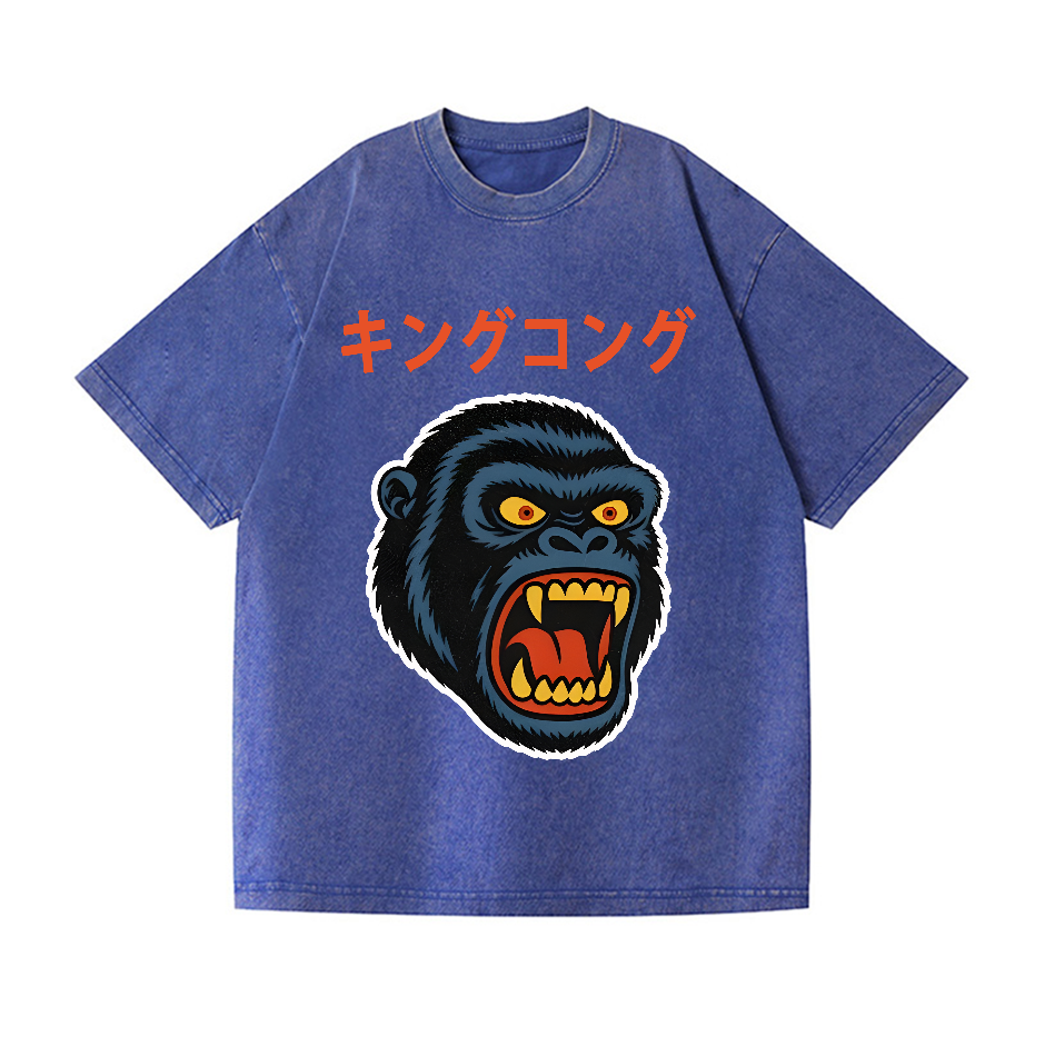 King Kong Vintage Wash Japanese Design T-Shirt