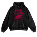 Okinawa Kyushu Islands Fish Vintage Washed Thick Cotton Hoodie