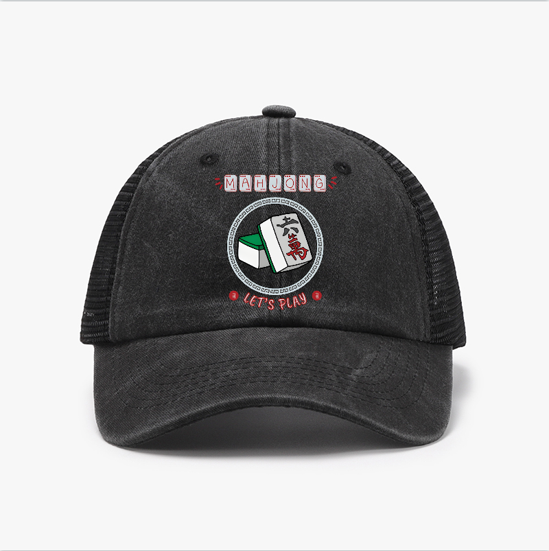 Mahjong Vintage Cotton Breathable Hat