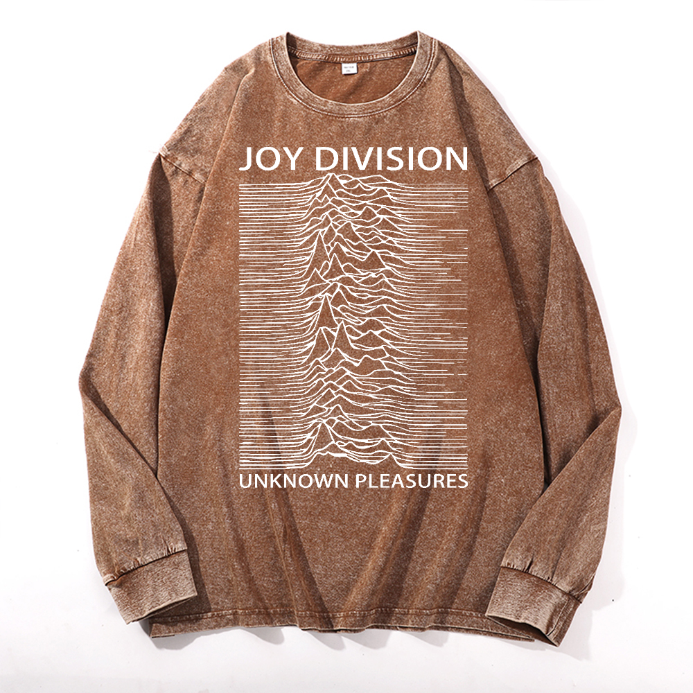 Joy Division Vintage Cotton Wash Crewneck Long-Sleeve T-Shirt