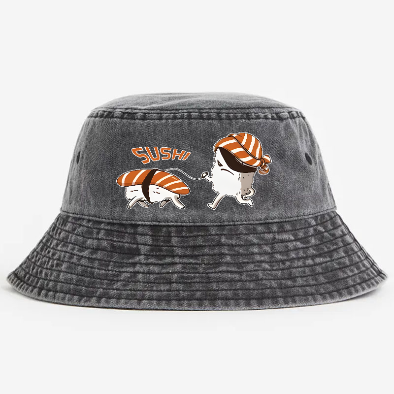 Sushi Vintage 100% Cotton Bucket Hat