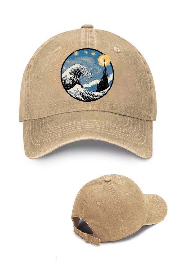 The Great Wave Off Kanagawa Vintage Cotton Cap