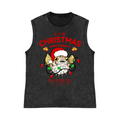 Puffer Fish Fugu Pure Cotton Wash-Dyed Sleeveless Tank Top