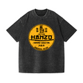 Hattori Hanzo Komainu Okinawa Japan Vintage Wash Japanese Design T-Shirt