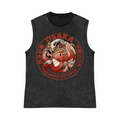 Osaka Dotonbori Drunken Octopus Pure Cotton Wash-Dyed Sleeveless Tank Top