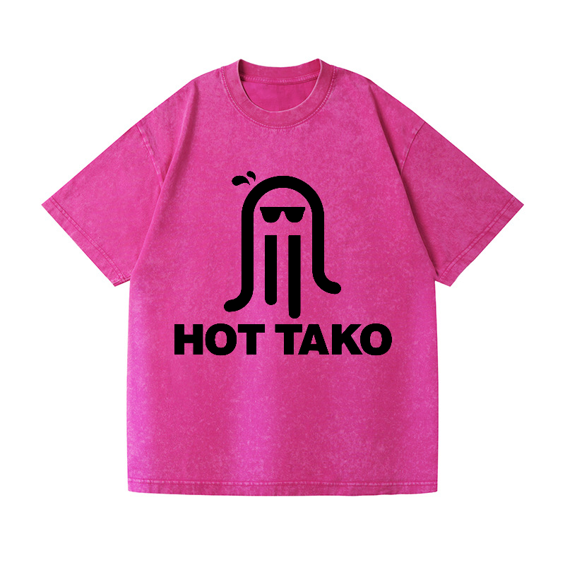Hot Tako Vintage Wash Japanese Design T-Shirt