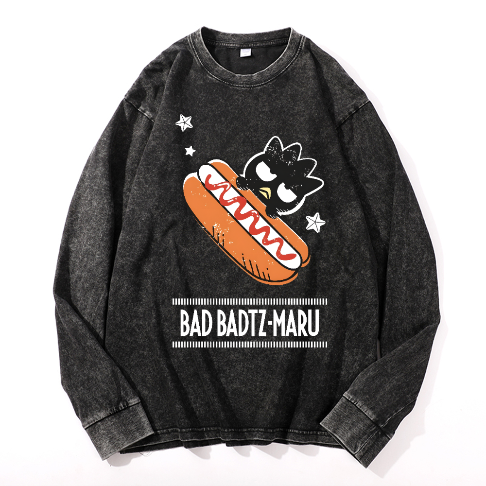Bad Badtz-Maru Vintage Cotton Wash Long-sleeve T-shirt