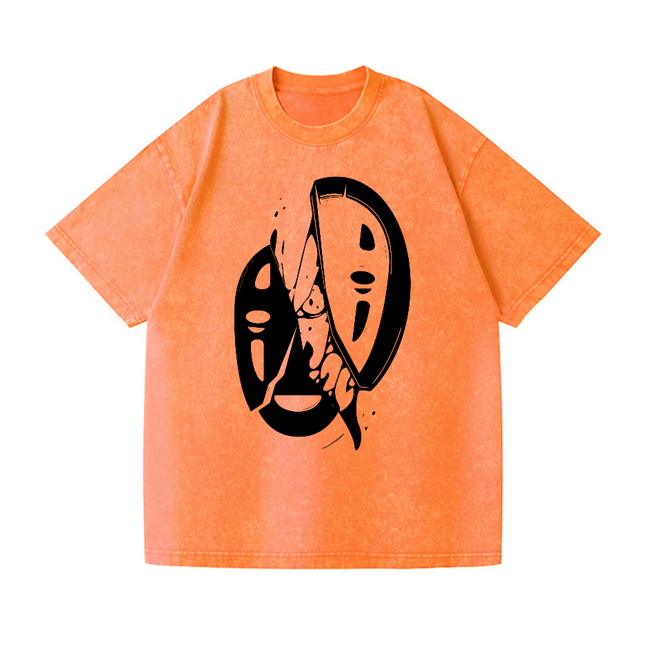 Ghibli No Face Kaonashi Vintage Wash Japanese Design T-Shirt