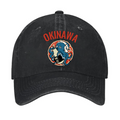 Okinawa Manzamo Drunken Octopus Vintage Cotton Cap