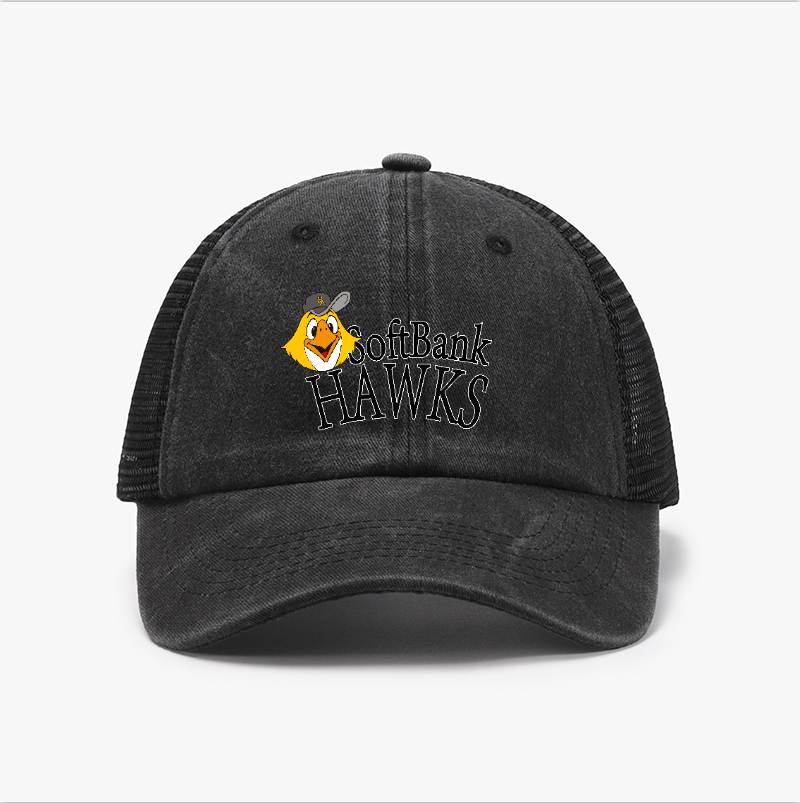 Fukuoka Softbank Hawks Vintage Cotton Breathable Hat
