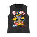 Ramen Hero Pure Cotton Wash-Dyed Sleeveless Tank Top