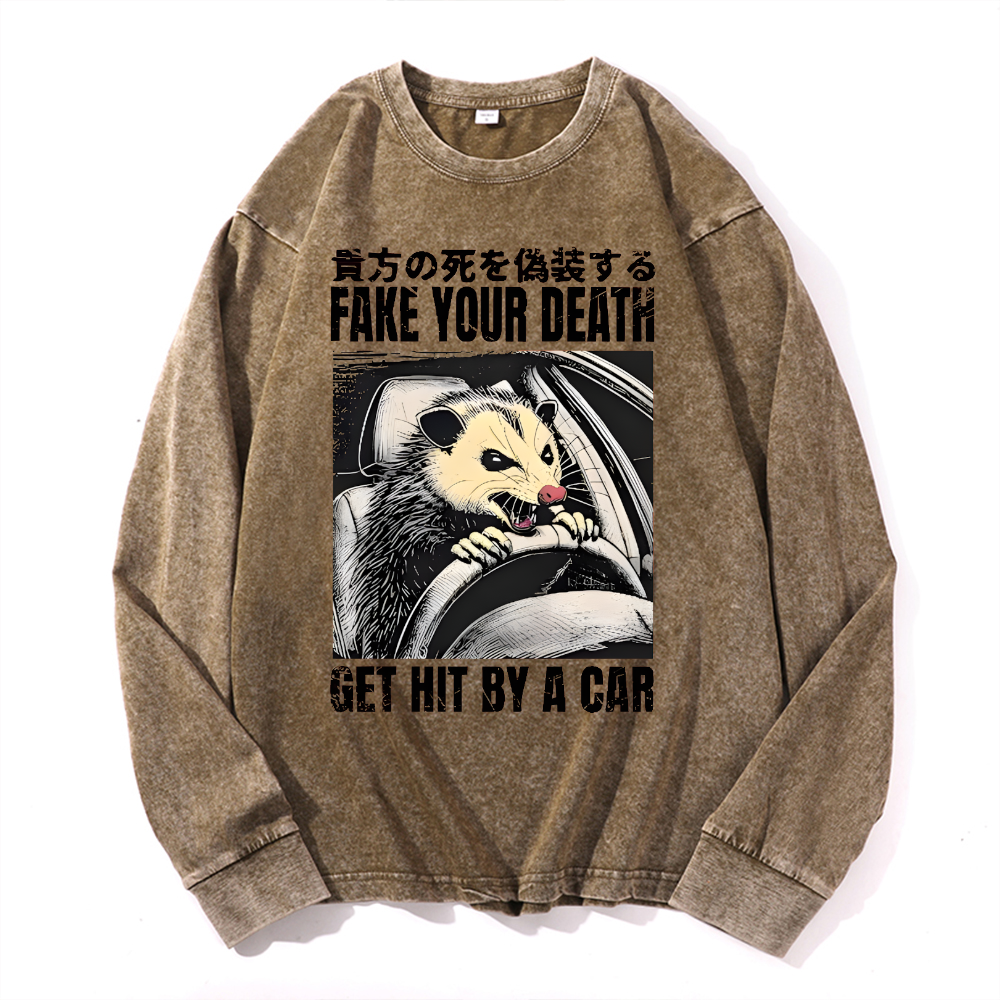 Badger Vintage Cotton Wash Crewneck Sweatshirt