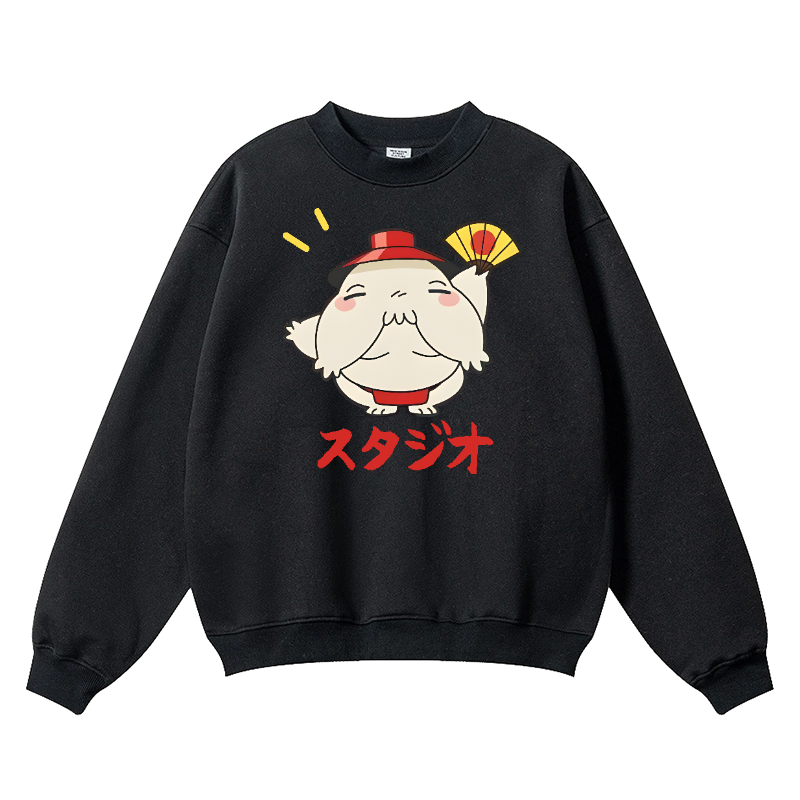 Studio Ghibli Spirited Away Vintage Cotton Blend Crewneck Sweatshirt