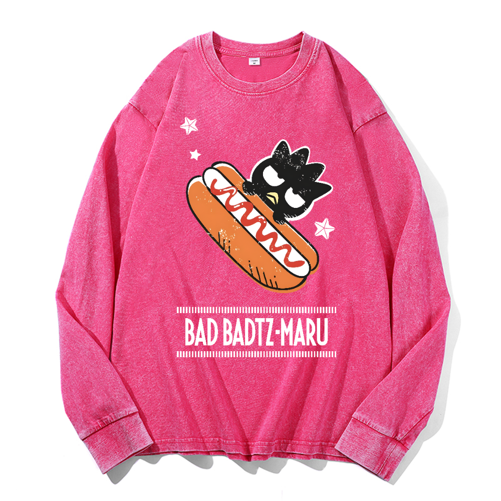 Bad Badtz-Maru Vintage Cotton Wash Long-sleeve T-shirt