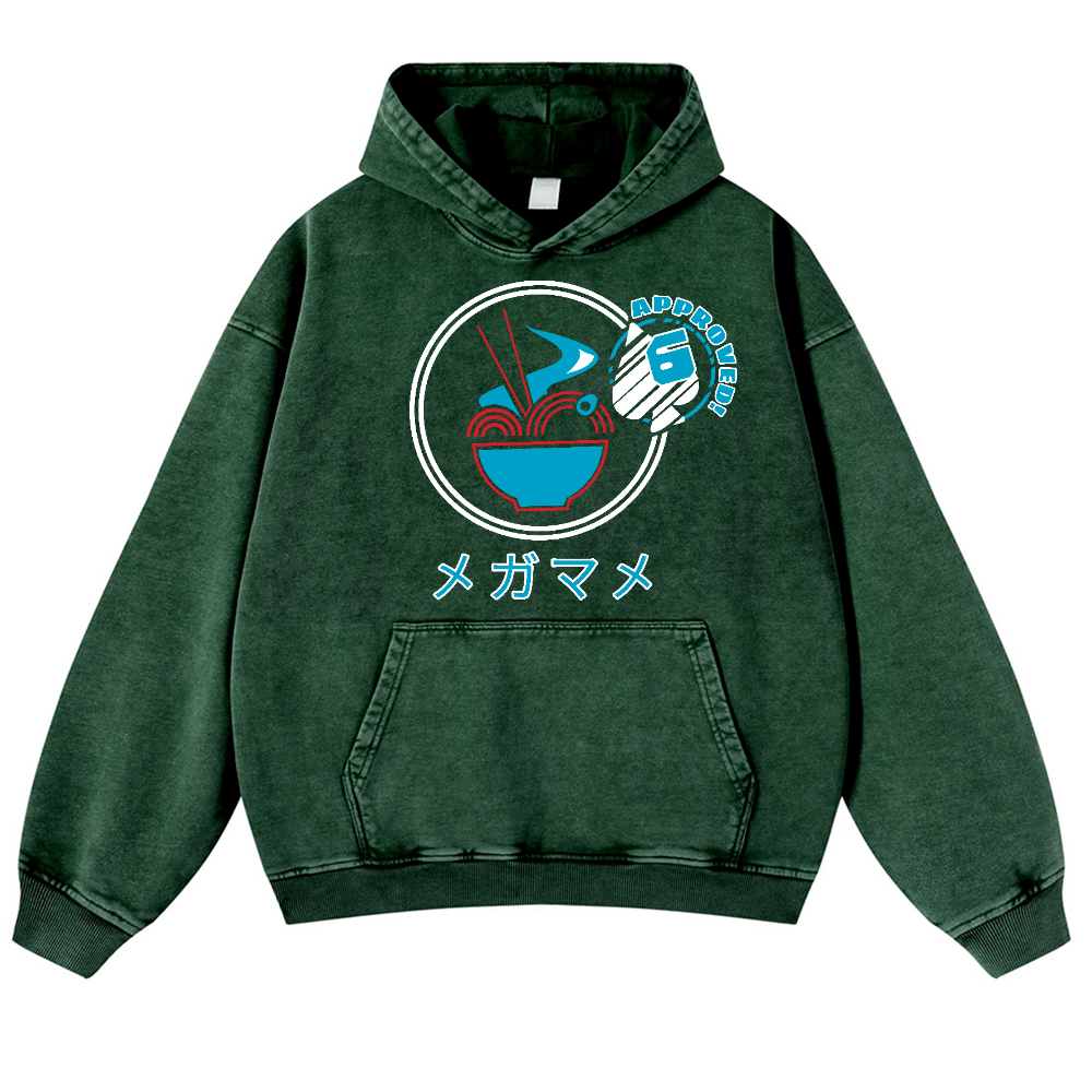 Ramen Vintage Washed Thick Cotton Hoodie
