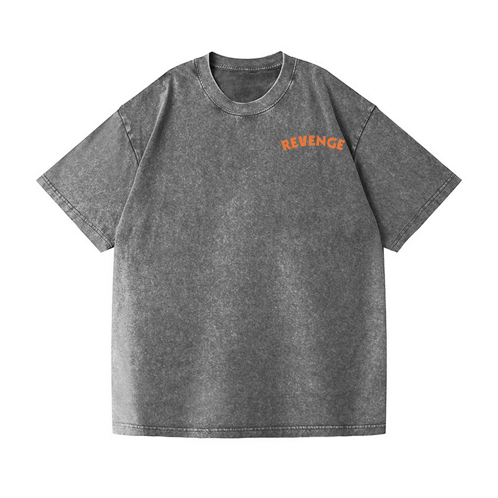 Revenge Fish Vintage Wash Japanese Design Back Art T-Shirt