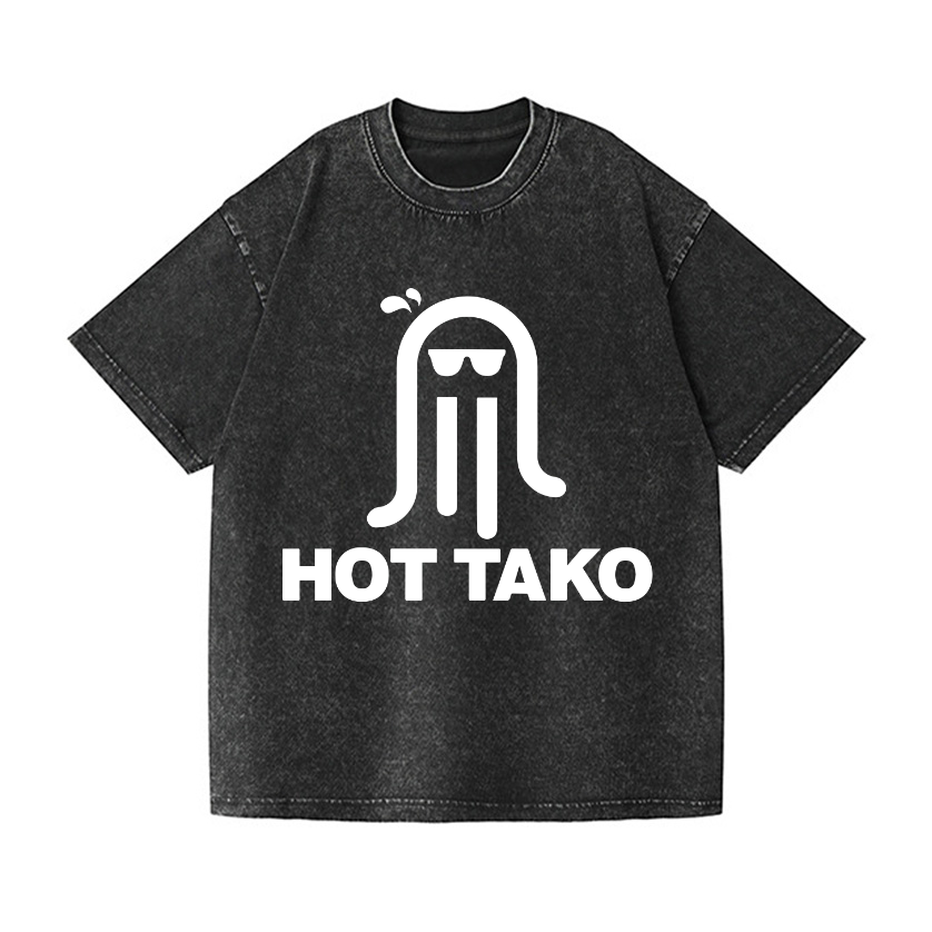 Hot Tako Vintage Wash Japanese Design T-Shirt
