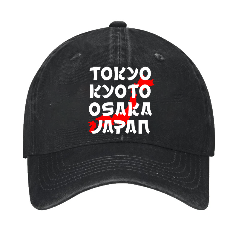 Tokyo Kyoto Osaka Vintage Cotton Cap